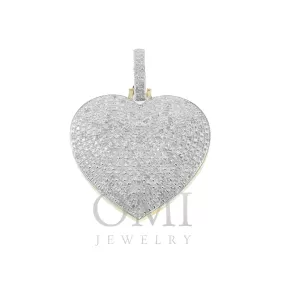 10K GOLD DIAMOND HEART PENDANT 0.50 CT