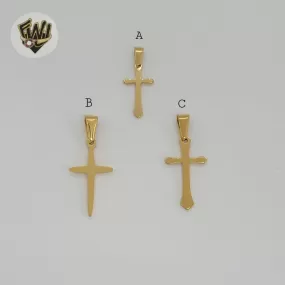 (4-2365) Stainless Steel - Plain Cross Pendants.