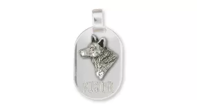 Australian Cattle Dog Pendant Jewelry Sterling Silver Handmade Dog Pendant ACD3-DT