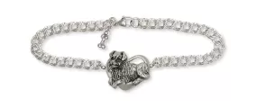 Australian Shepherd Bracelet Jewelry Sterling Silver Handmade Dog Bracelet AU11-B