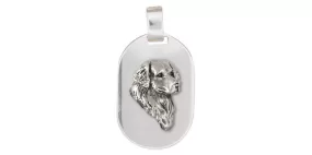 Bernese Mountain Dog Pendant Jewelry Sterling Silver Handmade Dog Pendant BMD1H-DT