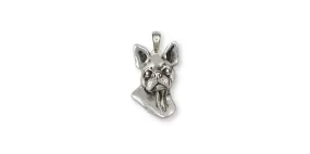 Boston Terrier Pendant Jewelry Sterling Silver Handmade Dog Pendant BT16-P