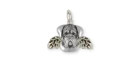 Bullmastiff Charm Jewelry Sterling Silver Handmade Dog Charm BM2-AC