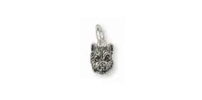 Cairn Terrier Charm Jewelry Sterling Silver Handmade Dog Charm CNWT31-C