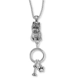 Cairn Terrier Necklace Jewelry Sterling Silver Handmade Dog Necklace CNWT32-CNK