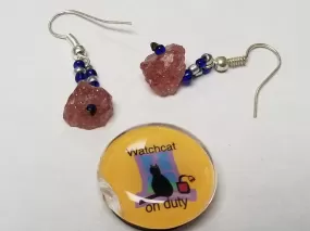 Earrings, Tanzurine Chips