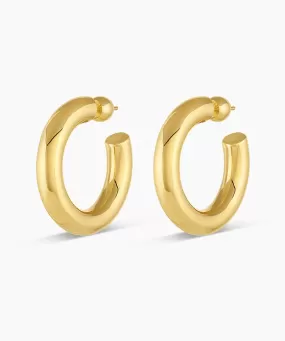 Gorjana Lou Statement Hoops - Gold