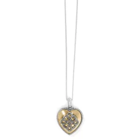 Interlok Noir Reversible Heart Necklace