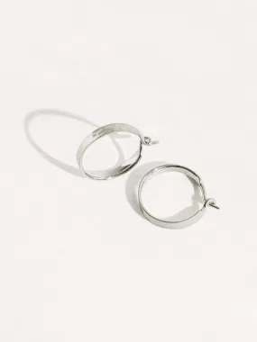 Lara Hammered Hoop Earrings