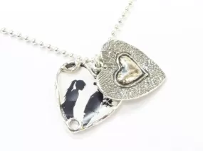 Locket heart necklace pendant sterling silver love necklace for woman