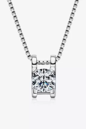 Moissanite 1/2 Ct 925 Sterling Silver Necklace