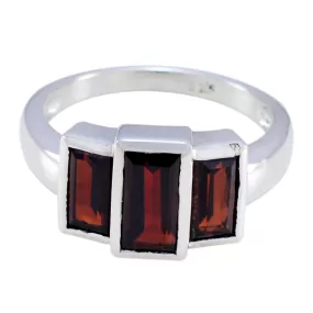 Riyo Captivating Gemstones Garnet 925 Silver Rings Fine Jewellery