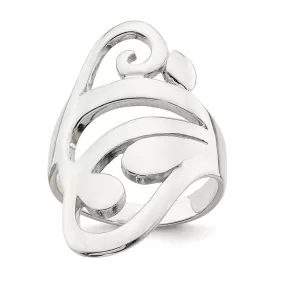 Scroll Ring in Sterling Silver