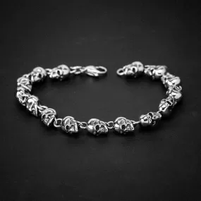 Stainless Steel Skull Chain Bracelet