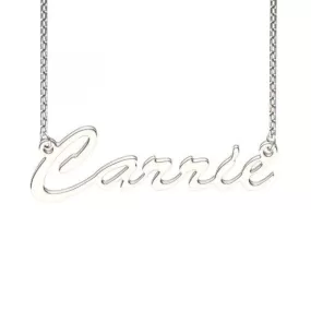 Sterling Silver Personalized Name Necklace