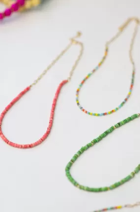 The Lara Beaded Chain Necklace by Annie Claire Designs