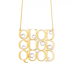 Triple QUOD Necklace