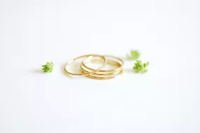 Wholesale 14k Gold Filled Minimalist Stacking Ring- Everyday 14k yellow gold fill thin knuckle ring, midi ring,thin ring band,delicate dainty ring [1]