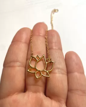 Yoga Jewelry, Yoga Necklace, Lotus Flower Jewelry, Natashaaloha